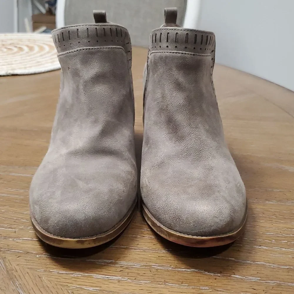 LifeStride Velosity Jovie Womans Booties ankle boots, Grey,size 6.5